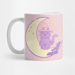 Kitty on the moon Mug